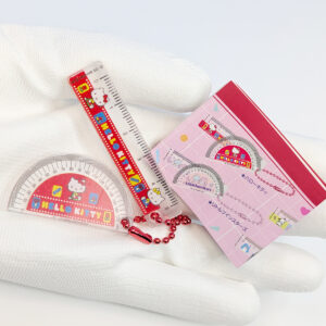 サンリオキャラクターズレトロミニ定規&分度器キーホルダー