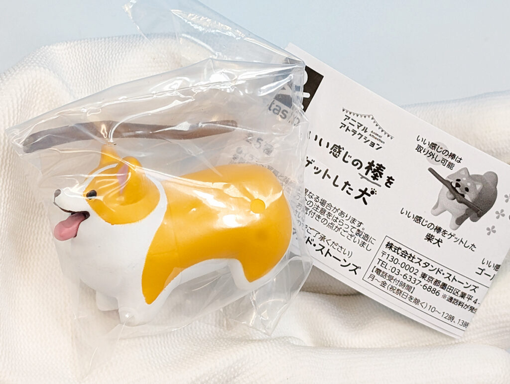 いい感じの棒をゲットした犬