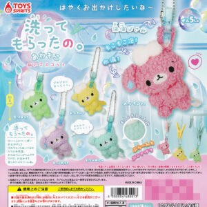 洗ってもらったの。あわもこぬいマスコット