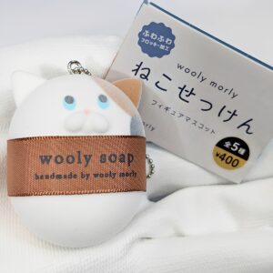 商品名 : woolymorlyねこせっけんフィギュアマスコット